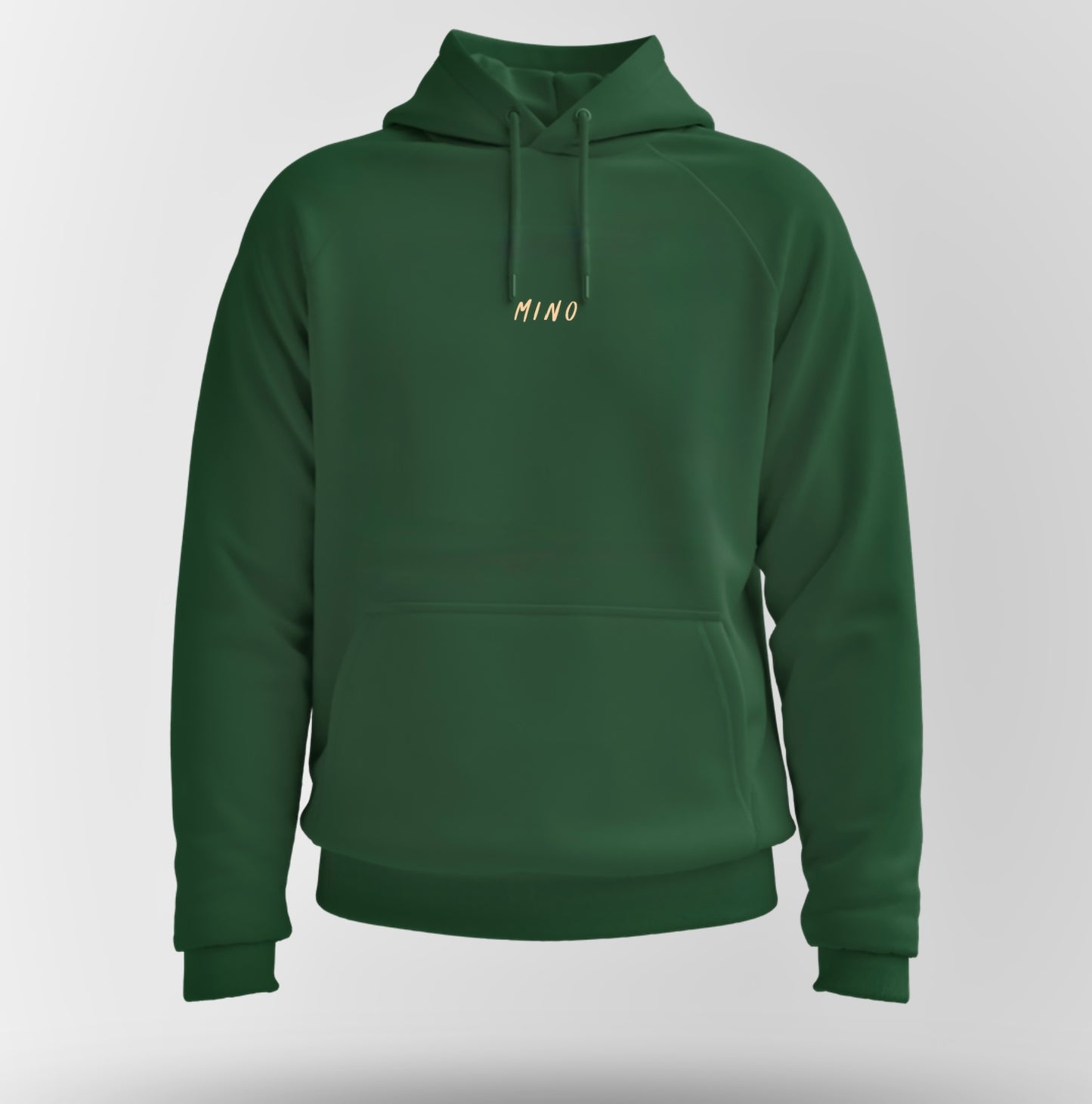 “We Break The Rules” Hoodie – Bottle Green – MINO